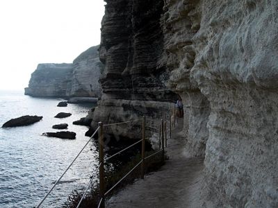 Bonifacio, escaliers du Roi d'Aragon - Photo libre de droit - PABvision.com