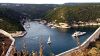 Bonifacio, vue de l'entr�e du port