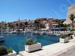 vue sur le petit port de Calvi.