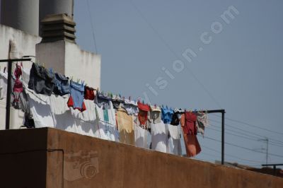 Un séchage du linge écologique - Photo libre de droit - PABvision.com